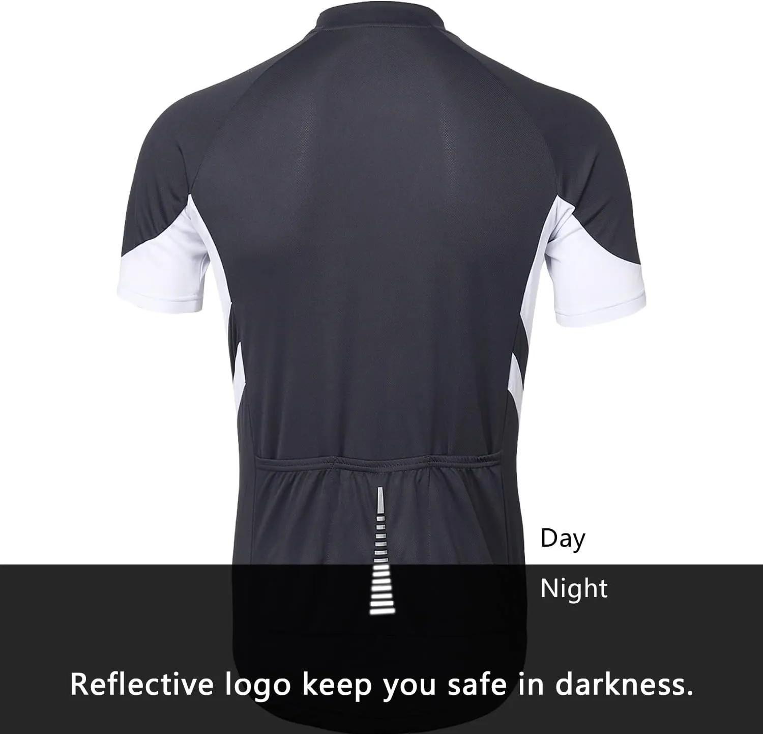 ARSUXEO Men's Short Sleeves Cycling Jersey Bicycle Biking Bike Shirt 636