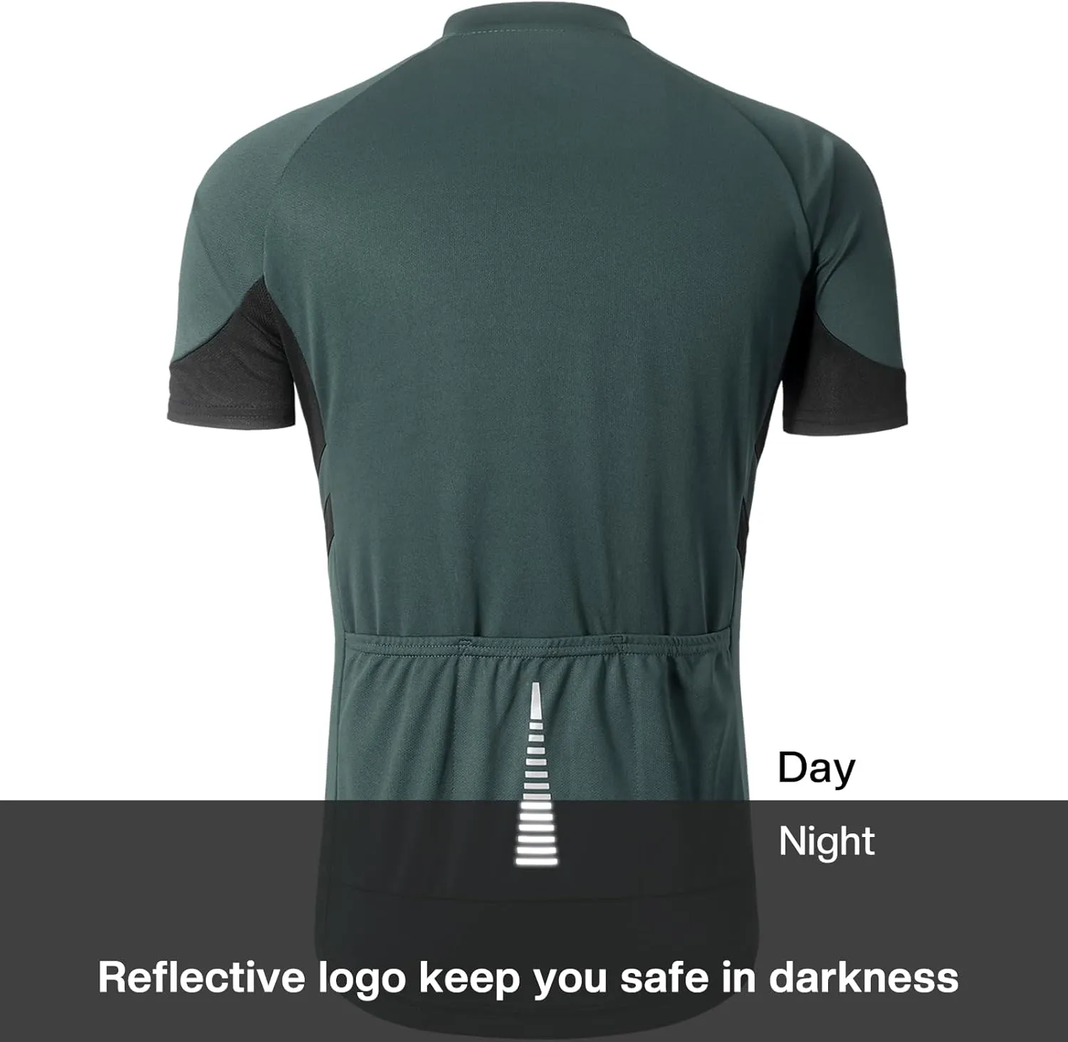 ARSUXEO Men's Short Sleeves Cycling Jersey Bicycle Biking Bike Shirt 636