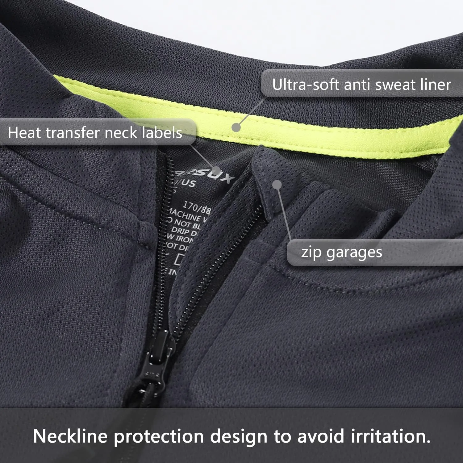 ARSUXEO Men's Short Sleeves Cycling Jersey Bicycle Biking Bike Shirt 636