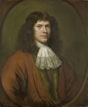 ArtDirect Bernard Vaillant 15x17 Gold Ornate Frame and Double Matted Museum Art Print Titled - Johannes Parker, Alderman and Councilor of Middelburg (1670)