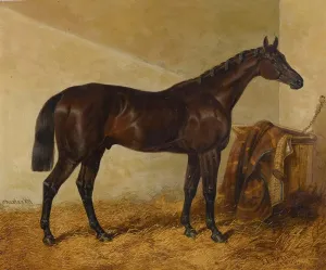 ArtDirect John Frederick Herring Snr. 17x15 Gold Ornate Frame and Double Matted Museum Art Print Titled - Charles Xii, Winner of the St. Leger and Gold Cup, Doncaster (1839)