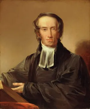 ArtDirect John Neagle 15x17 Gold Ornate Frame and Double Matted Museum Art Print Titled - Reverend Gregory Townsend Bedell (1830)