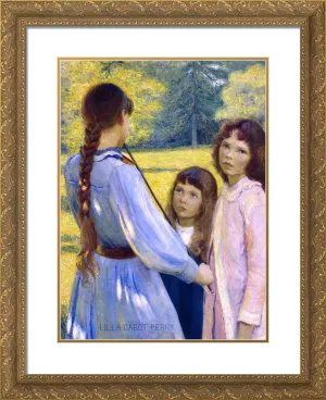 ArtDirect Perry, Lilla Cabot 20x24 Gold Ornate Framed Art Print with Double Matting Titled: Open Air Concert