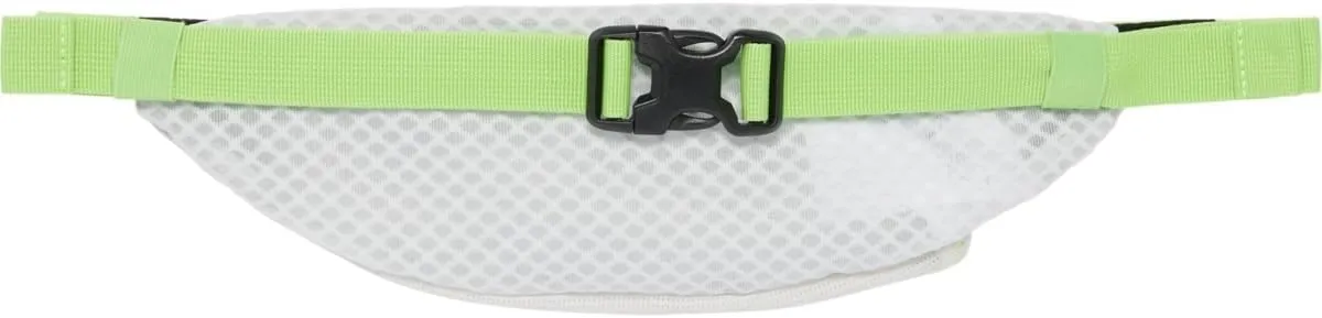ASICS Unisex WAIST POUCH Men's RUNNING Accessories, OS, GLACIER GREY/ELECTRIC LIME