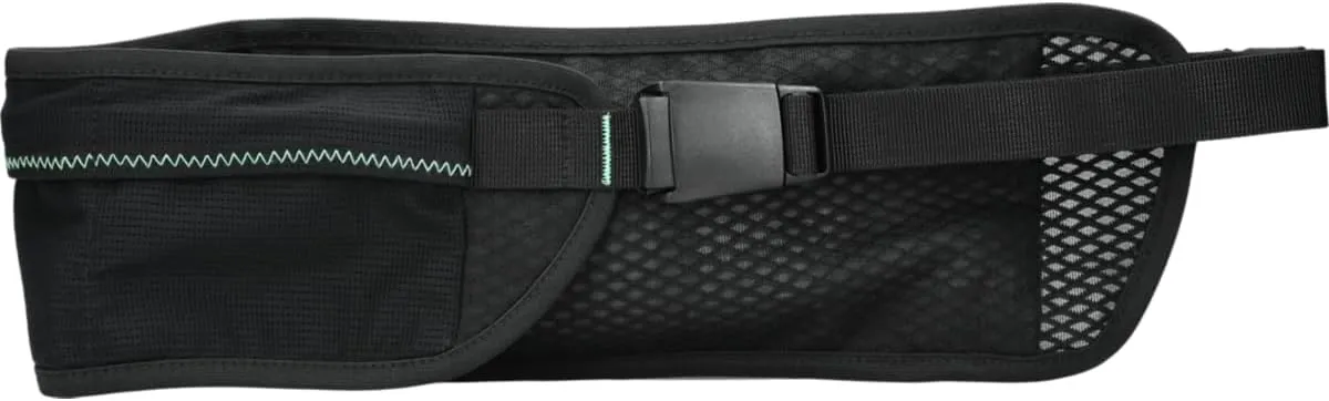 ASICS Unisex WAIST POUCH RUNNING Bag, OS, PERFORMANCE BLACK/NEW LEAF