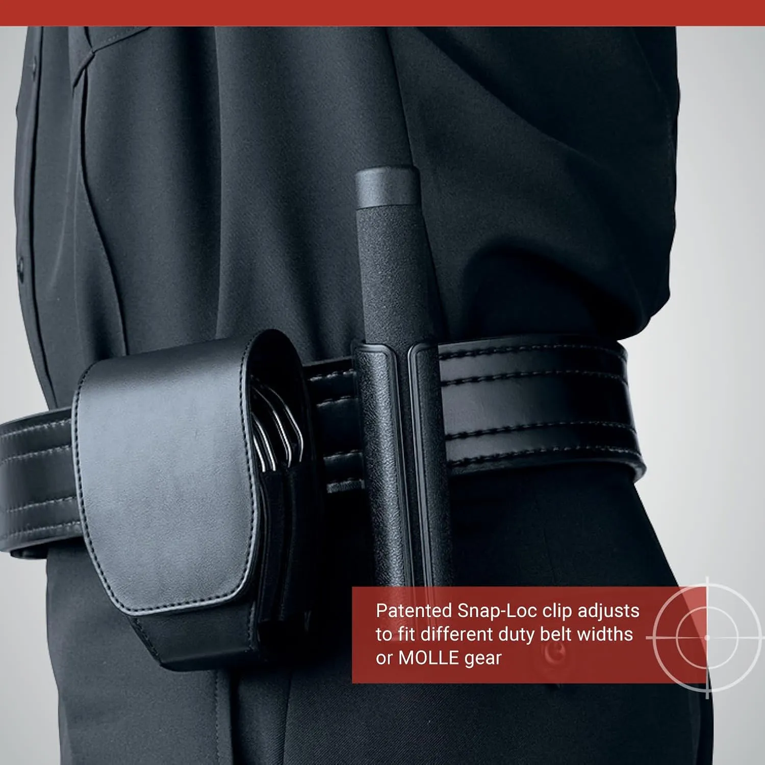 ASP Double Handcuff Case for ASP Handcuffs, Police Gear for Duty Belt, Law Enforcement Gear, Tactical and Personal Defense Equipment, Security Guard Equipment, Handcuff Case for Duty Belt