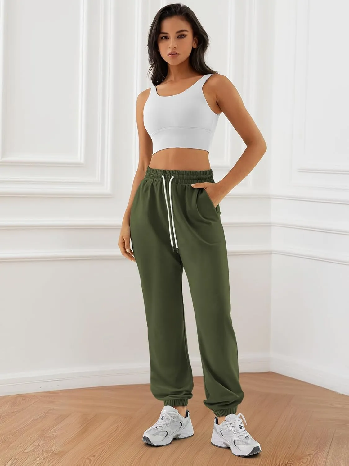 ATHMILE Sweatpants Women Baggy Joggers Workout Loose Lounge Lightweight Comfy Sweat High Waisted Athletic Pants