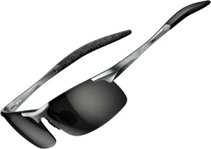 ATTCL Men's Fashion Driving Polarized Sunglasses for Men - Al-Mg metal Ultralight Frame