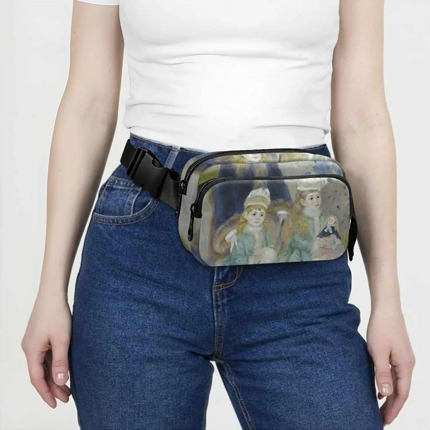 Auguste Renoir Oil Painting Women Fanny Packs Waterproof Belt Bags Hip Pack Cute Crossbody Waist Bag