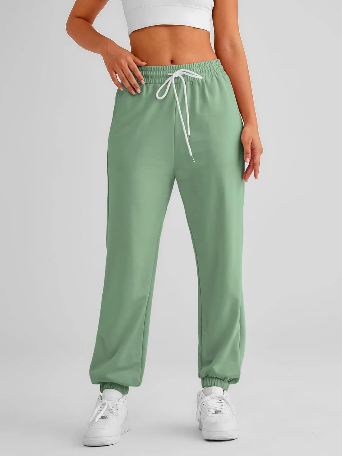 AUTOMET Women's Cinch Bottom Sweatpants Athletic Joggers Lounge Pants with Pockets