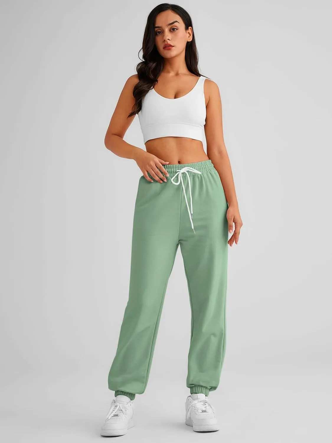 AUTOMET Women's Cinch Bottom Sweatpants Athletic Joggers Lounge Pants with Pockets