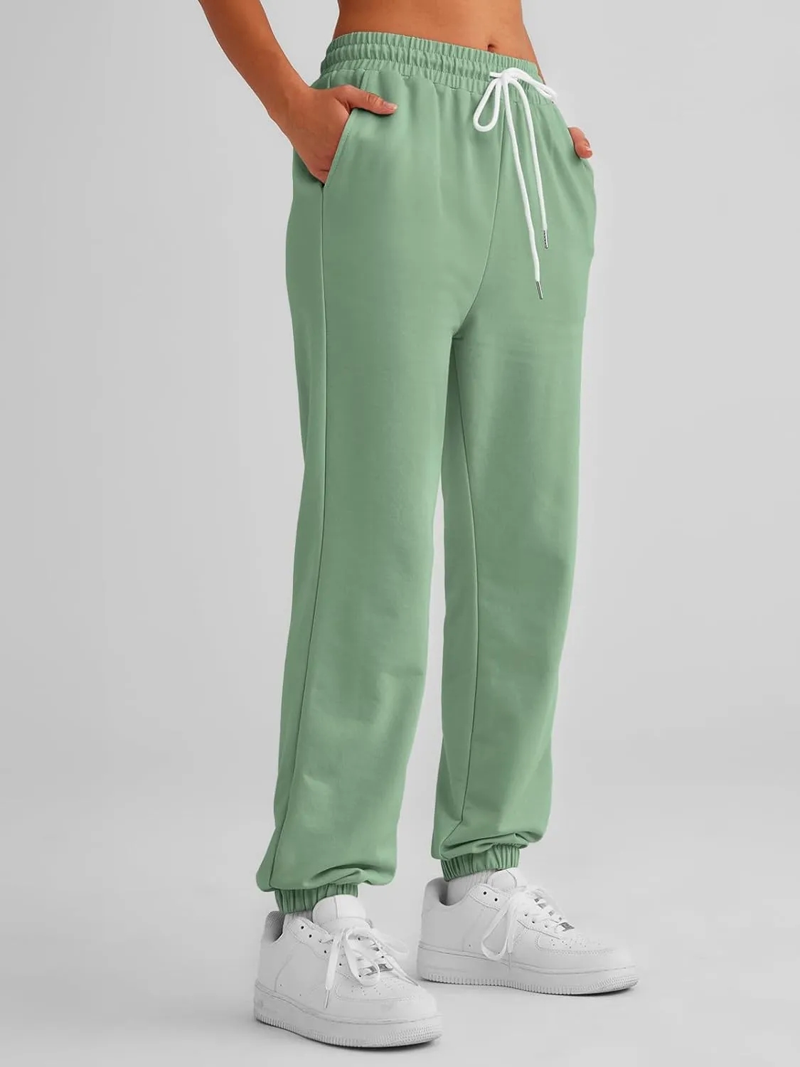 AUTOMET Women's Cinch Bottom Sweatpants Athletic Joggers Lounge Pants with Pockets