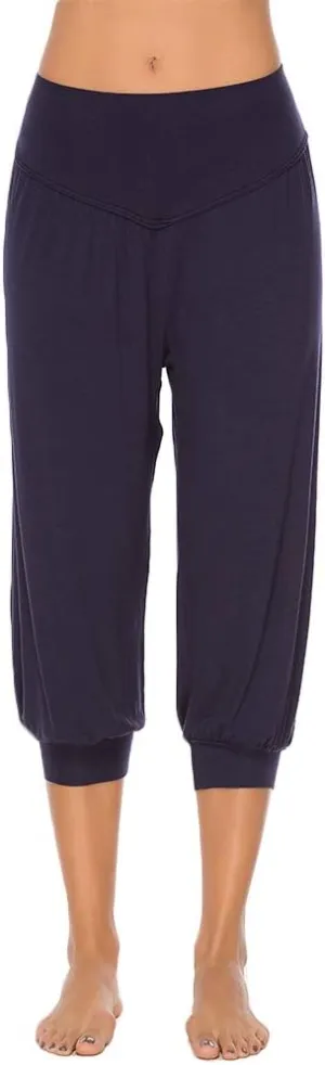 AvaCostume Modal Cotton Soft Yoga Sports Dance Harem Capri Pants