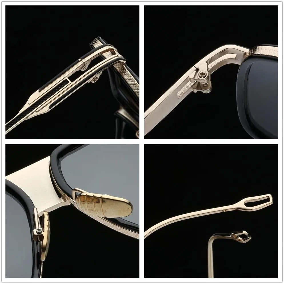 Aviator Sunglasses for Men 100% UV Protection Goggle Alloy Frame with Case