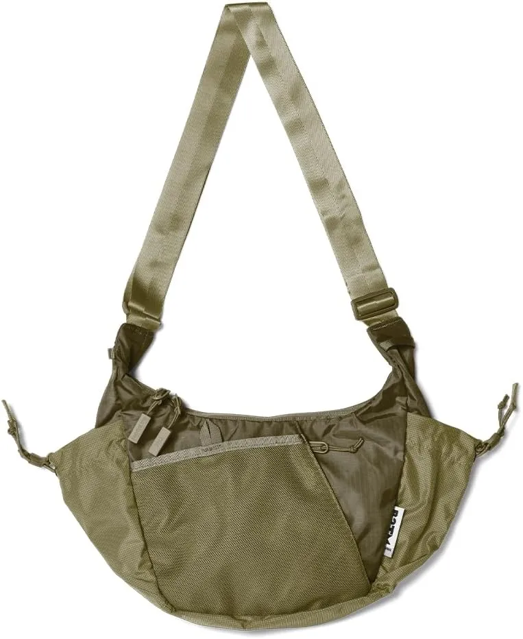 Baboon to the Moon Crescent Crossbody Bag – Water-Repellent Sling Bag for Women, Small Travel Purse, Lightweight Shoulder Bag