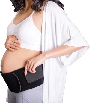 Babybellyband 2-in-1 Original Pregnancy Belly Band Maternity Belt, Adjustable Pregnancy and Postpartum Belly Wrap Provides Relief and Supports Back, Joint, and Hips