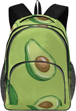 Backpacks 22L Three Layer Arc Book Bag Lightweight for Travel Camping Hiking Rucksack Daypack Kids & Adults Avocado Pattern