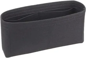 Bag Organizer Insert For Handbag Organiser Divider Shaper Protector Compartment Inner Lining(Black simple,Mini)