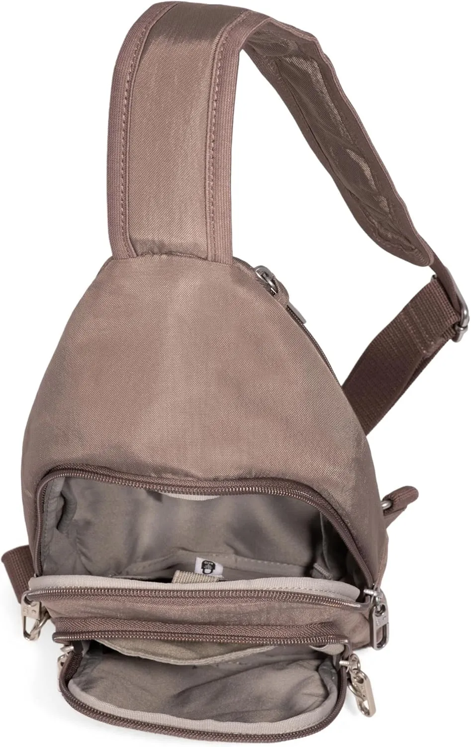 Baggallini Anti-Theft Daytripper Sling 7x12 Crossbody Travel Safe Bag W/Securtex Locking Zippers, Slash-Resistant & RFID