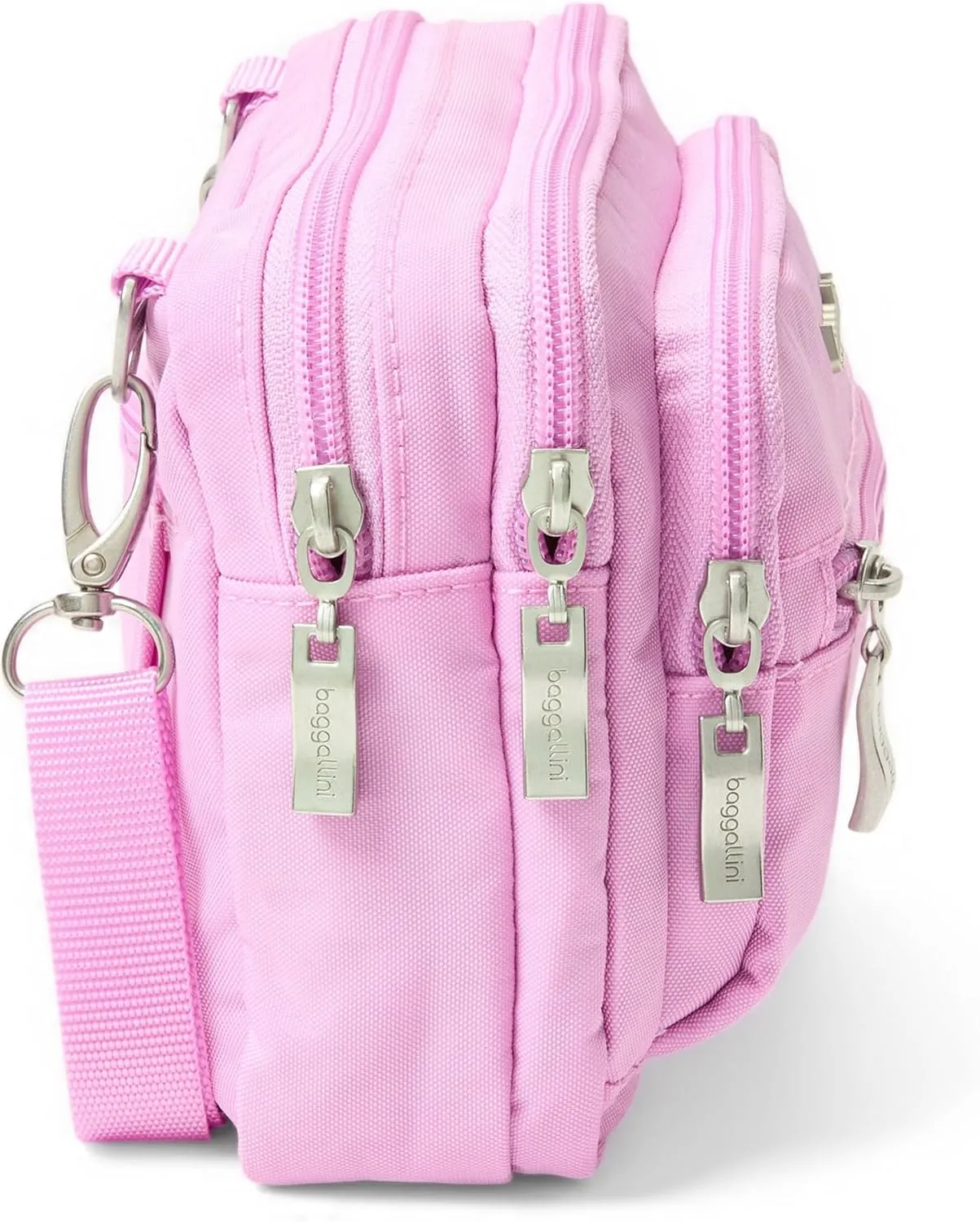 Baggallini Triple Zip Small Crossbody Bag for Women