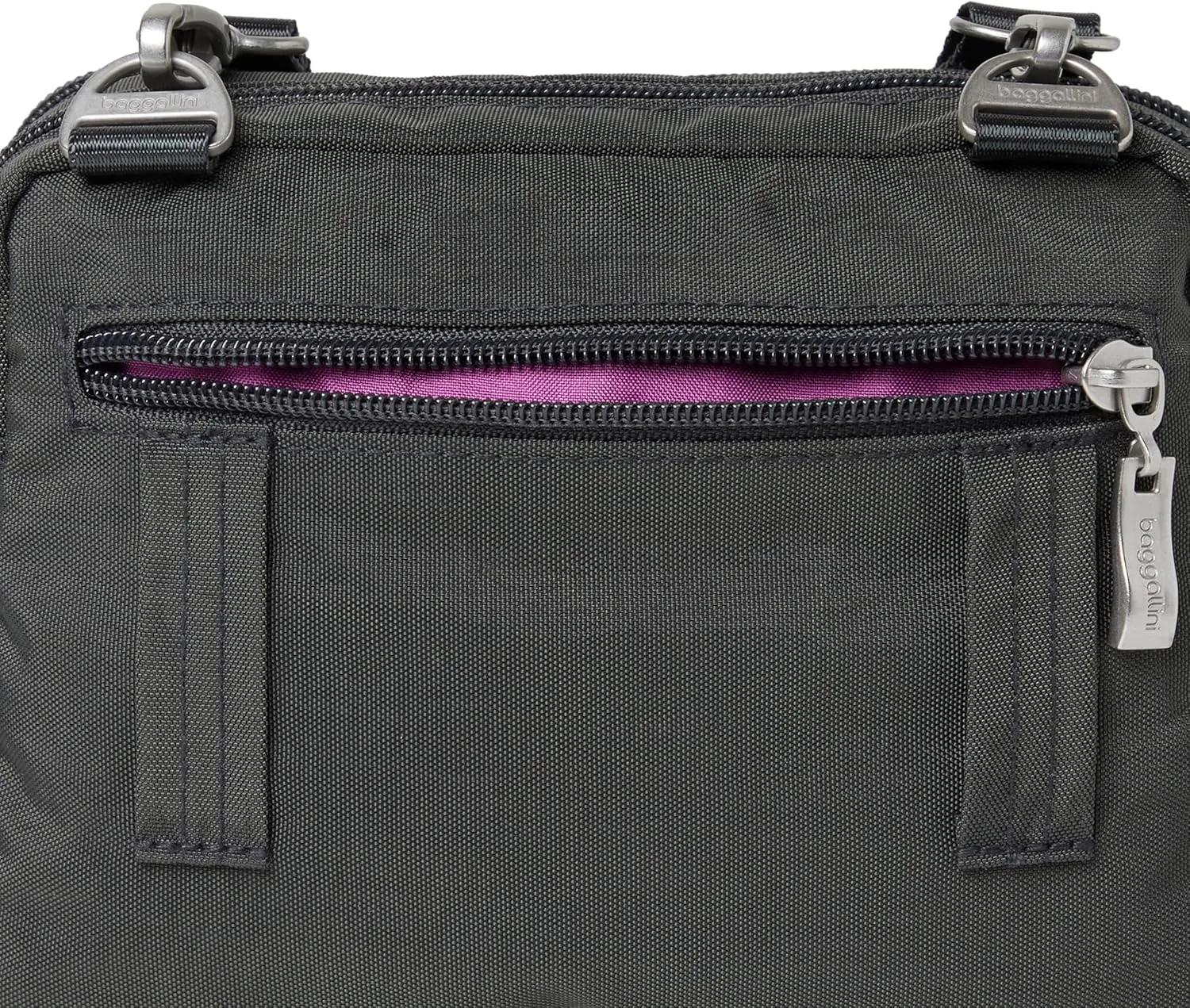 Baggallini Triple Zip Small Crossbody Bag for Women