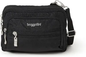 Baggallini Triple Zip Small Crossbody Bag