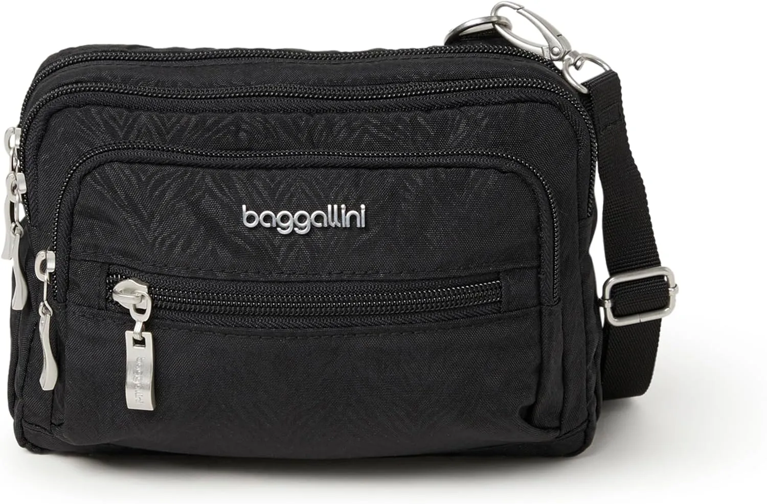 Baggallini Triple Zip Small Crossbody Bag