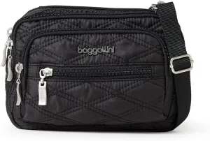 Baggallini Triple Zip Small Crossbody Bag