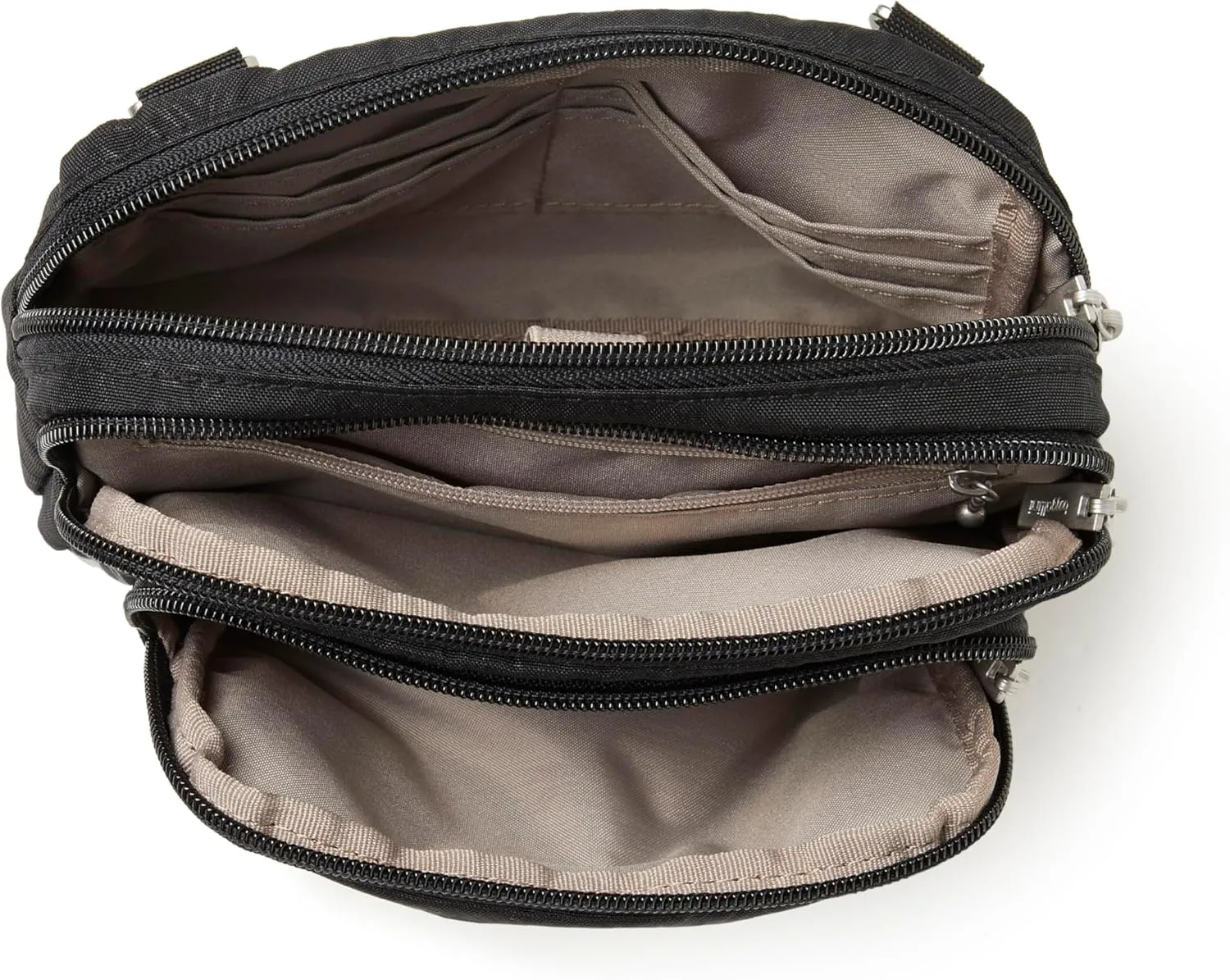 Baggallini Triple Zip Small Crossbody Bag