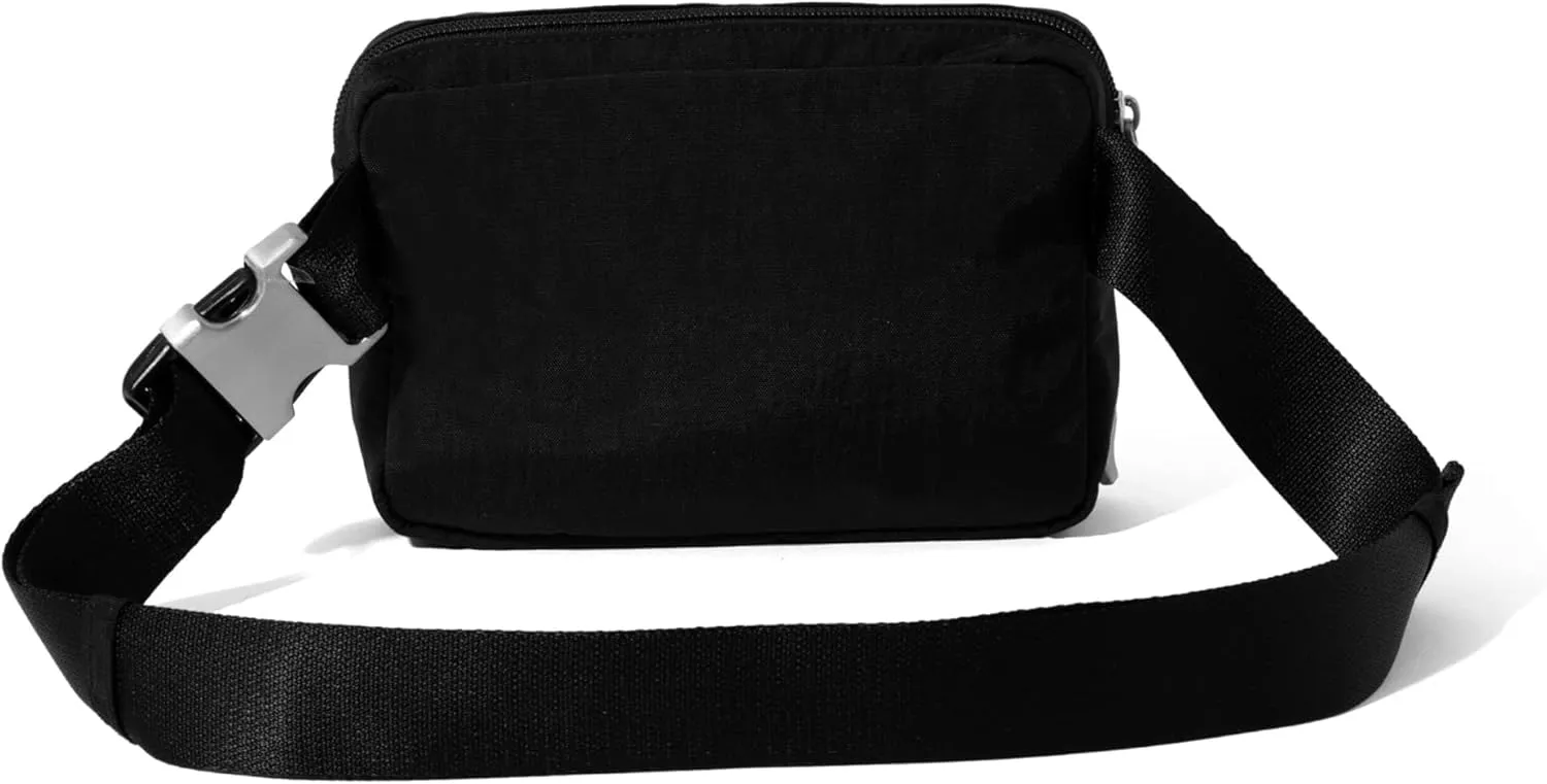 Baggallini Women's Coastal Flip Lock Fanny Pack Sling 7.5"x5.6" Belt Bag W/RFID Card Slots Adjustable Strap