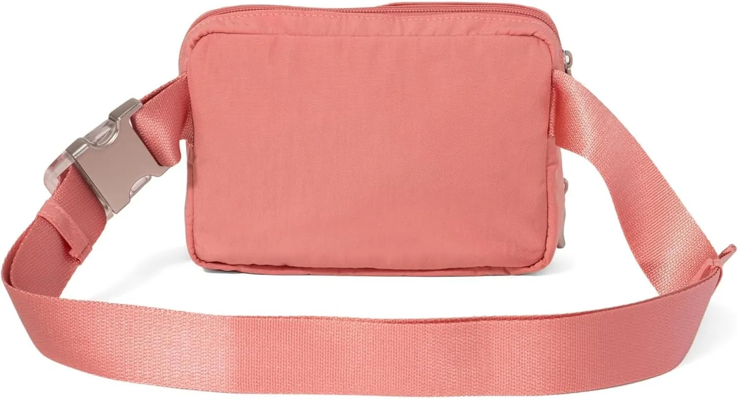 Baggallini Women's Coastal Flip Lock Fanny Pack Sling 7.5"x5.6" Belt Bag W/RFID Card Slots Adjustable Strap