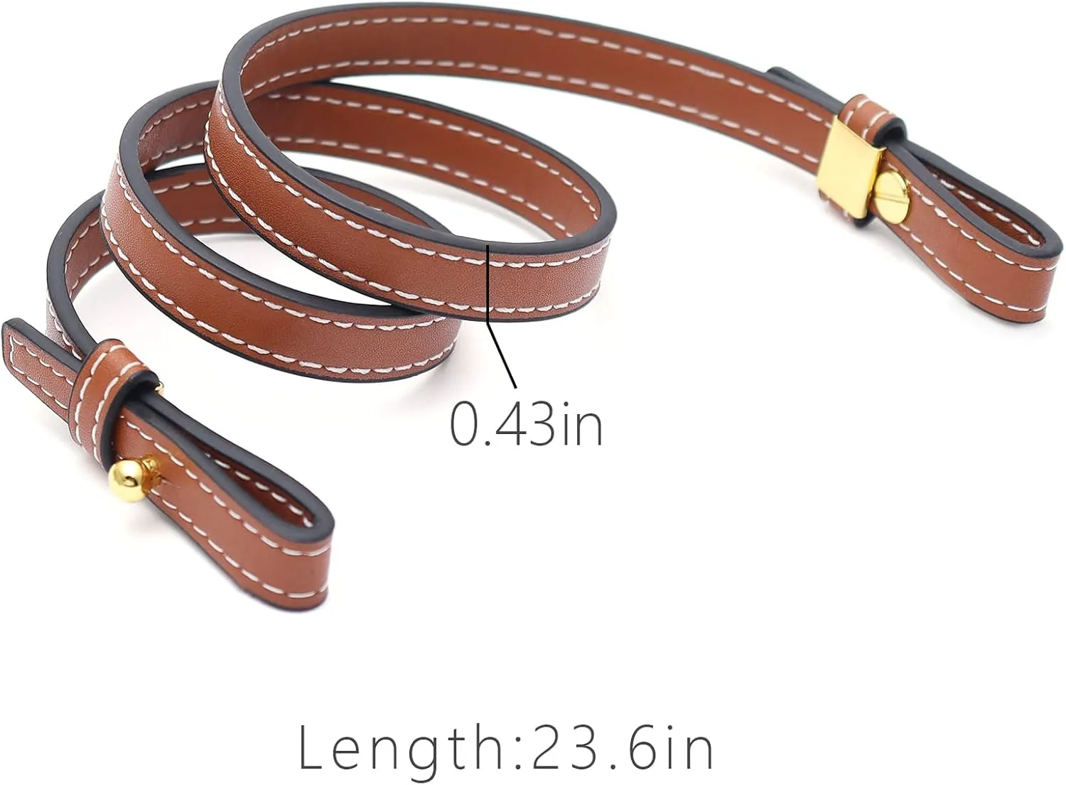 BAIXUEJI Genuine Leather Purse Strap Adjustable Replacement Crossbody Shoulder Bag Handbag