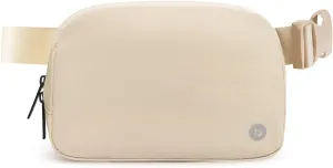 BALEAF Fanny Pack for Women Belt Bag Water Resistant Fashion Crossbody Waist Packs Adjustable Strap White 1L