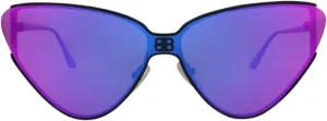 Balenciaga Cat Eye-Frame Metal Sunglasses