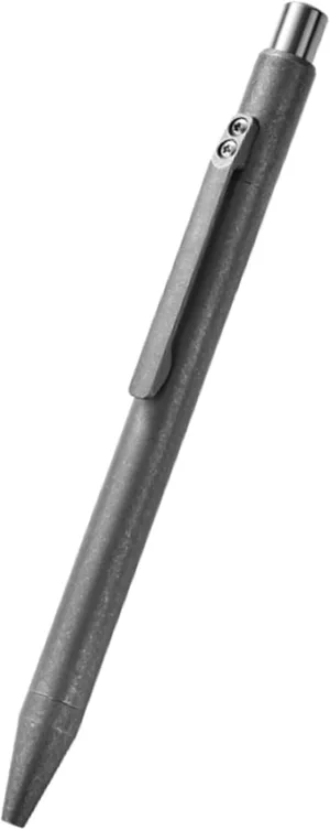 Ballpoint Pen 5.39" Length Titanium Alloy Ballpoint Pen with Clip Writing Pocket Pen for Business Office Daily Use