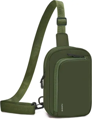 BAPHITY Small Sling Bag for Women and Men, Crossbody Bag Trendy, Fanny Packs Purses Chest Bag for Travel - Green