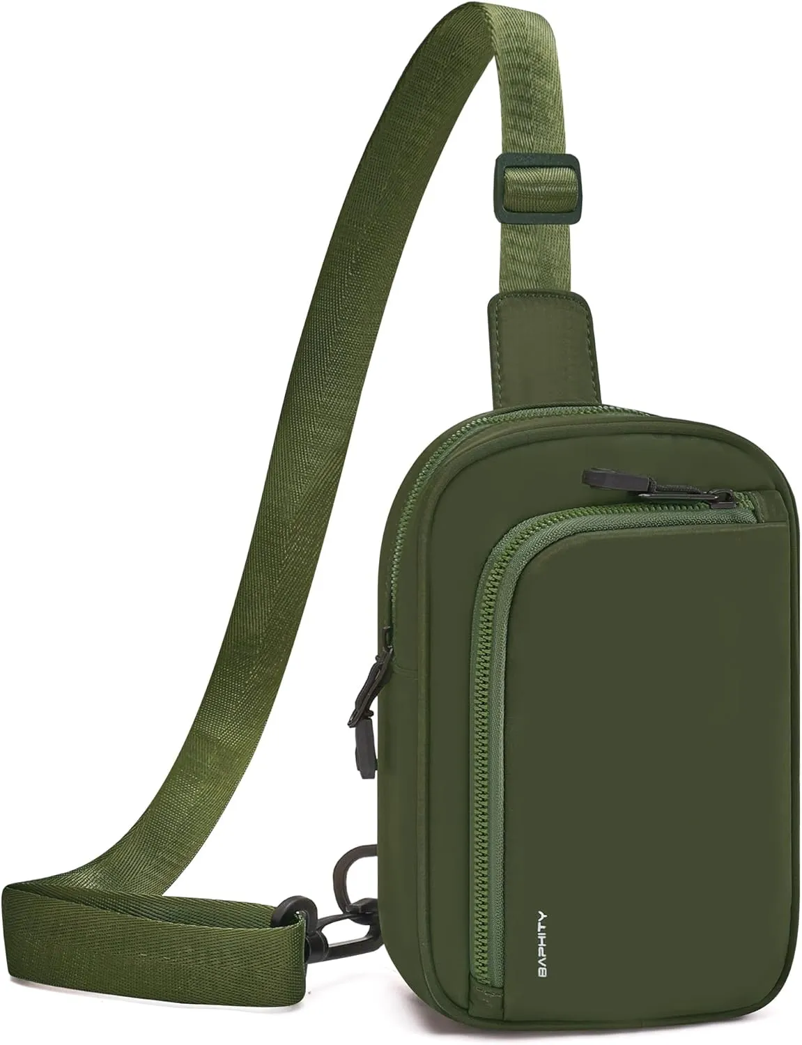 BAPHITY Small Sling Bag for Women and Men, Crossbody Bag Trendy, Fanny Packs Purses Chest Bag for Travel - Green