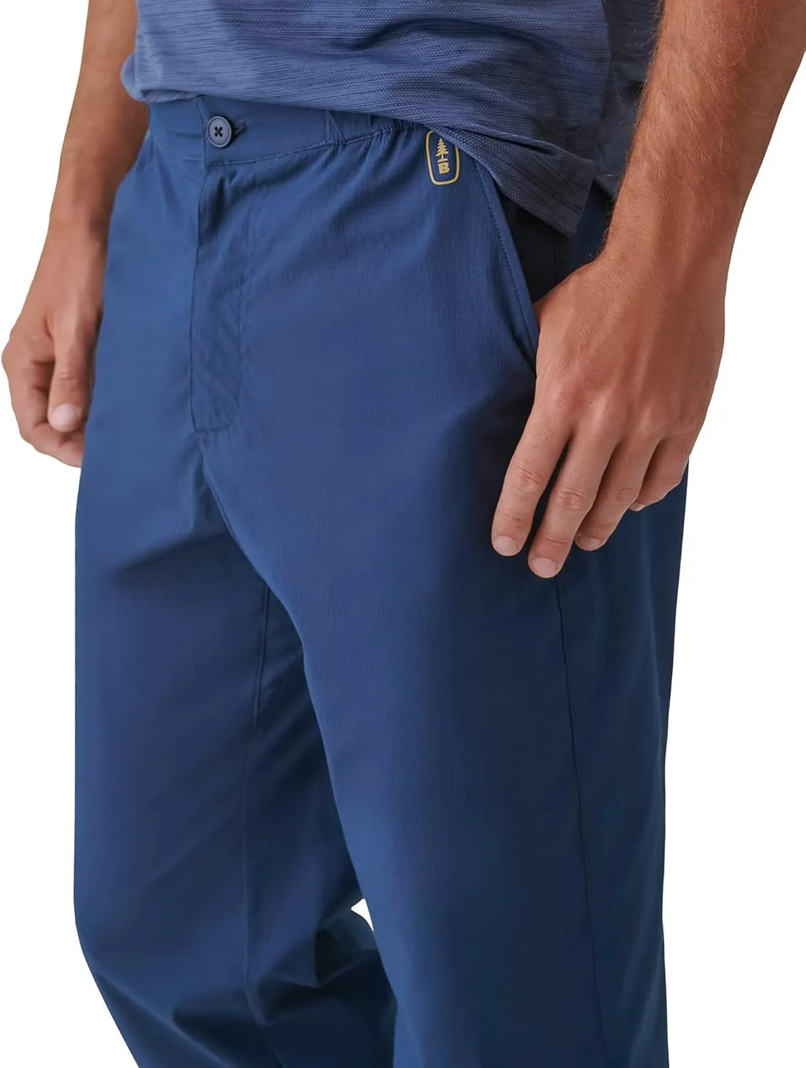 BASS OUTDOOR Men's Elastic Waist Woven Slacks