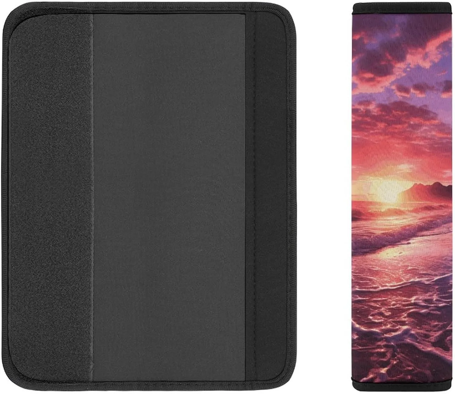 Beach Sunset Auto Seat Belt Cover 2PCS Universal Car Seat Belt Shoulder Protector Pad, Protect Your Shoulders and Neck for Car Seat Belt, Shoulder Bag, Backpack