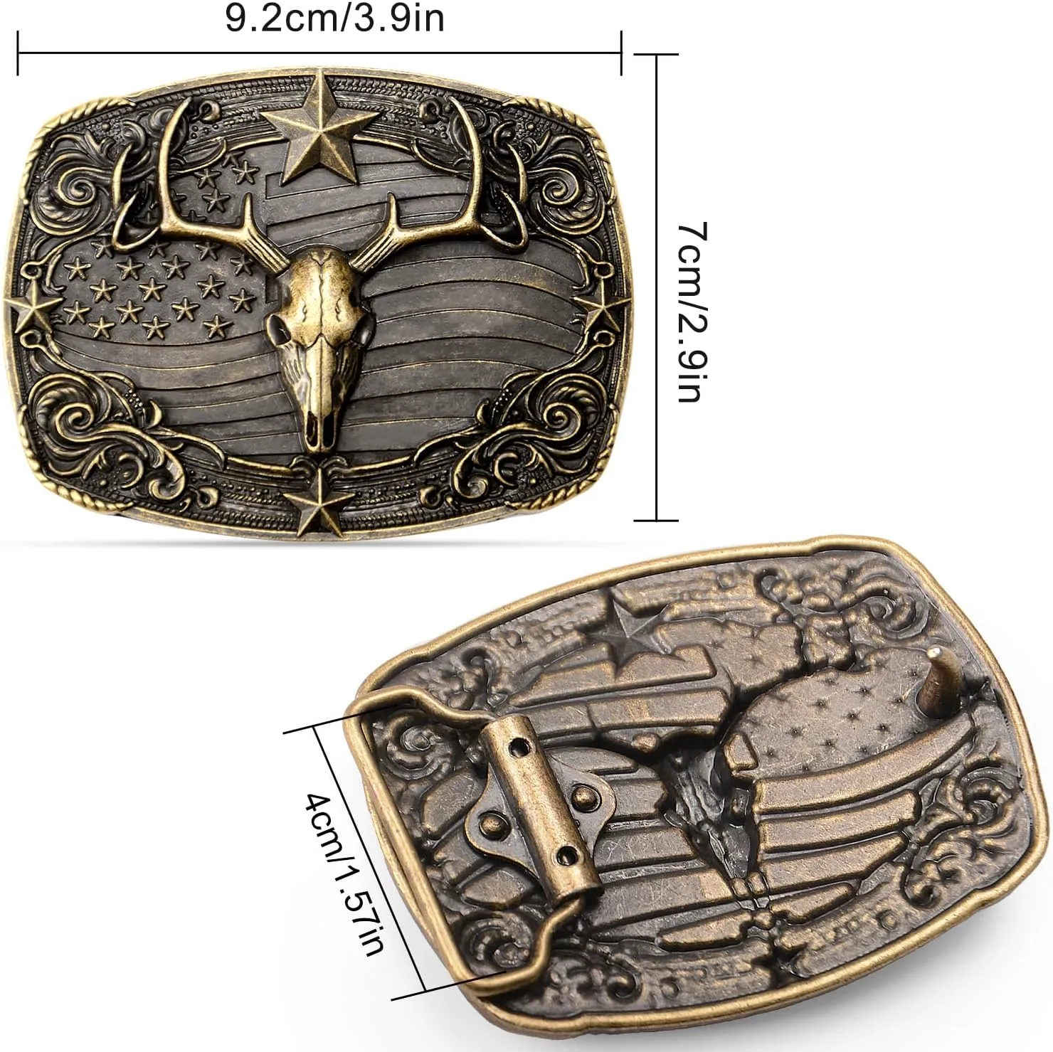 Belt Buckles Men Western Cowboy - Don't Tread On Me Belt Buckle for Women & Men Cowboy Belt Buckle American Flag Belt Buckle