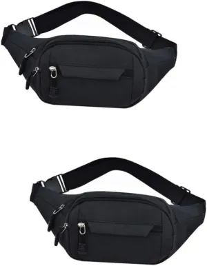 BESPORTBLE 2pcs Fanny Pack for Men Travel Waist Bag Adjustable Belt Running Belt for Outdoor Sports Fashionable Oxford Cloth Accessory