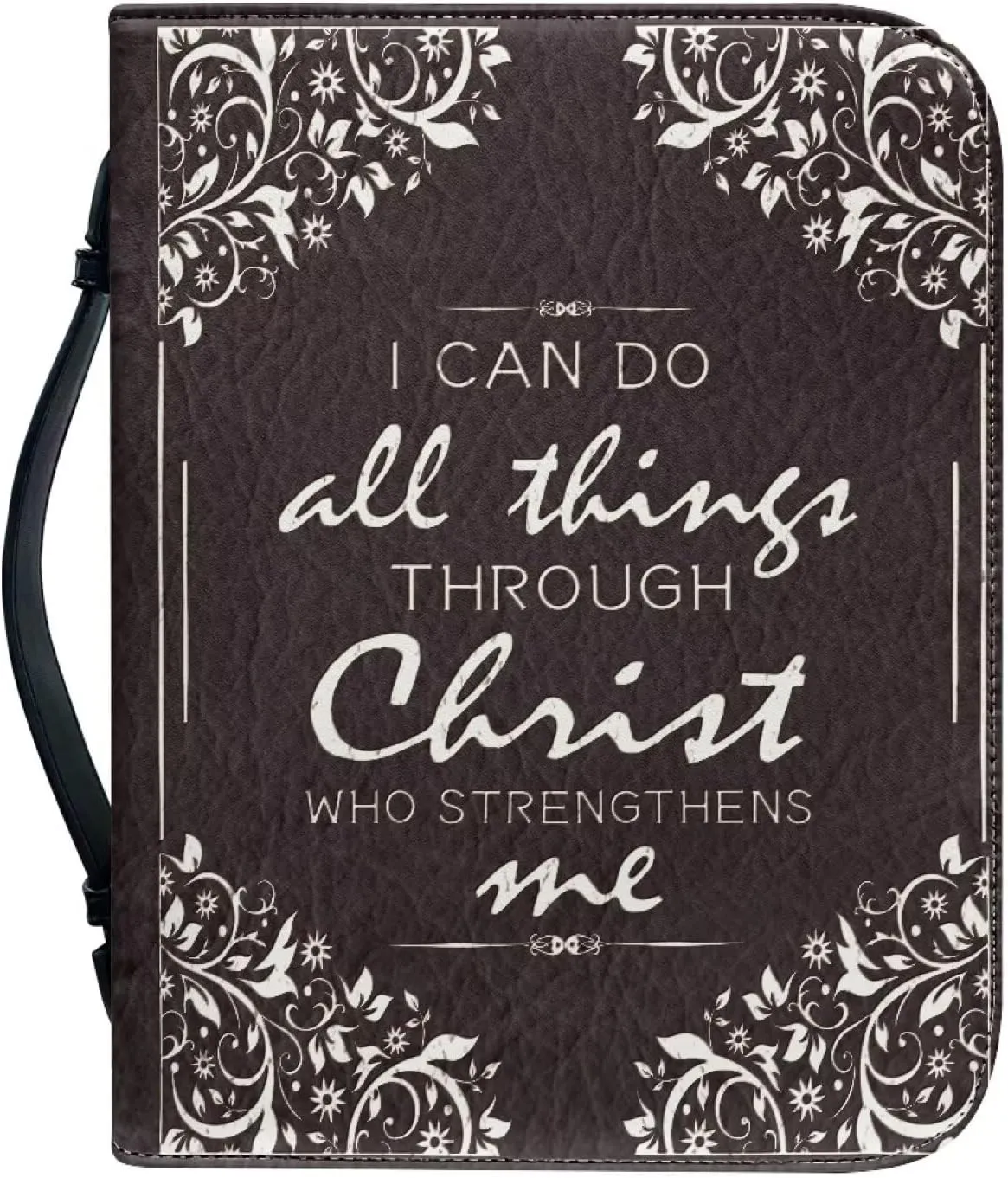 Bible Cover Large Bible Bags Bible Cover Case for Men and Women Large Bible Book Carrying Cases with Pockets & Handle