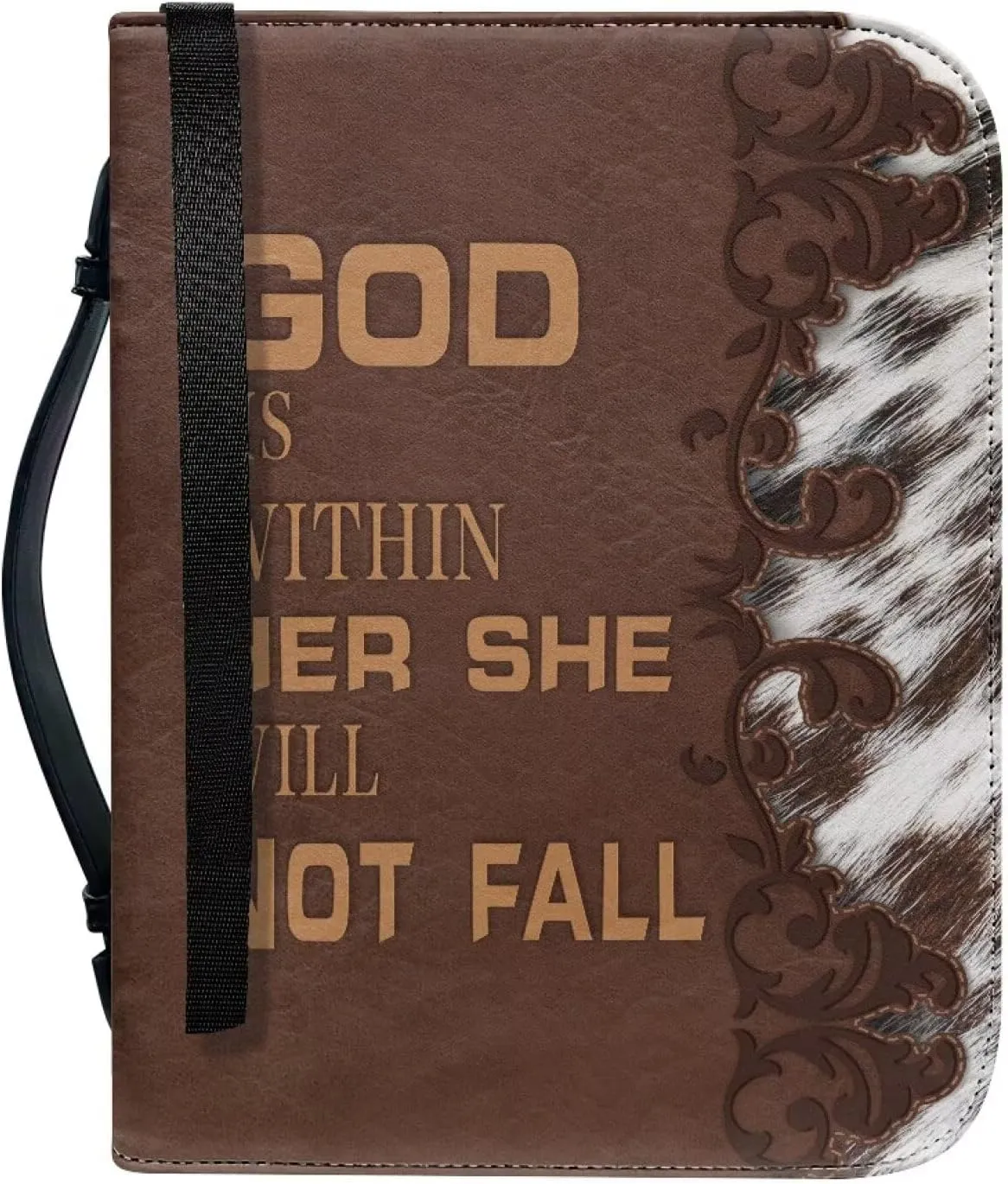 Bible Cover Large Bible Bags Bible Cover Case for Men and Women Large Bible Book Carrying Cases with Pockets & Handle