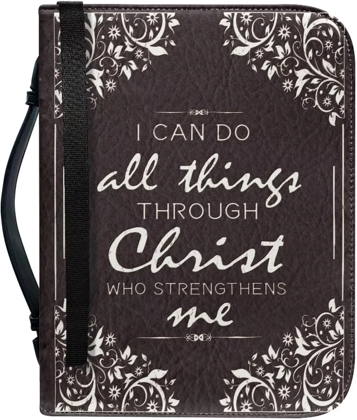 Bible Cover Large Bible Bags Bible Cover Case for Men and Women Large Bible Book Carrying Cases with Pockets & Handle