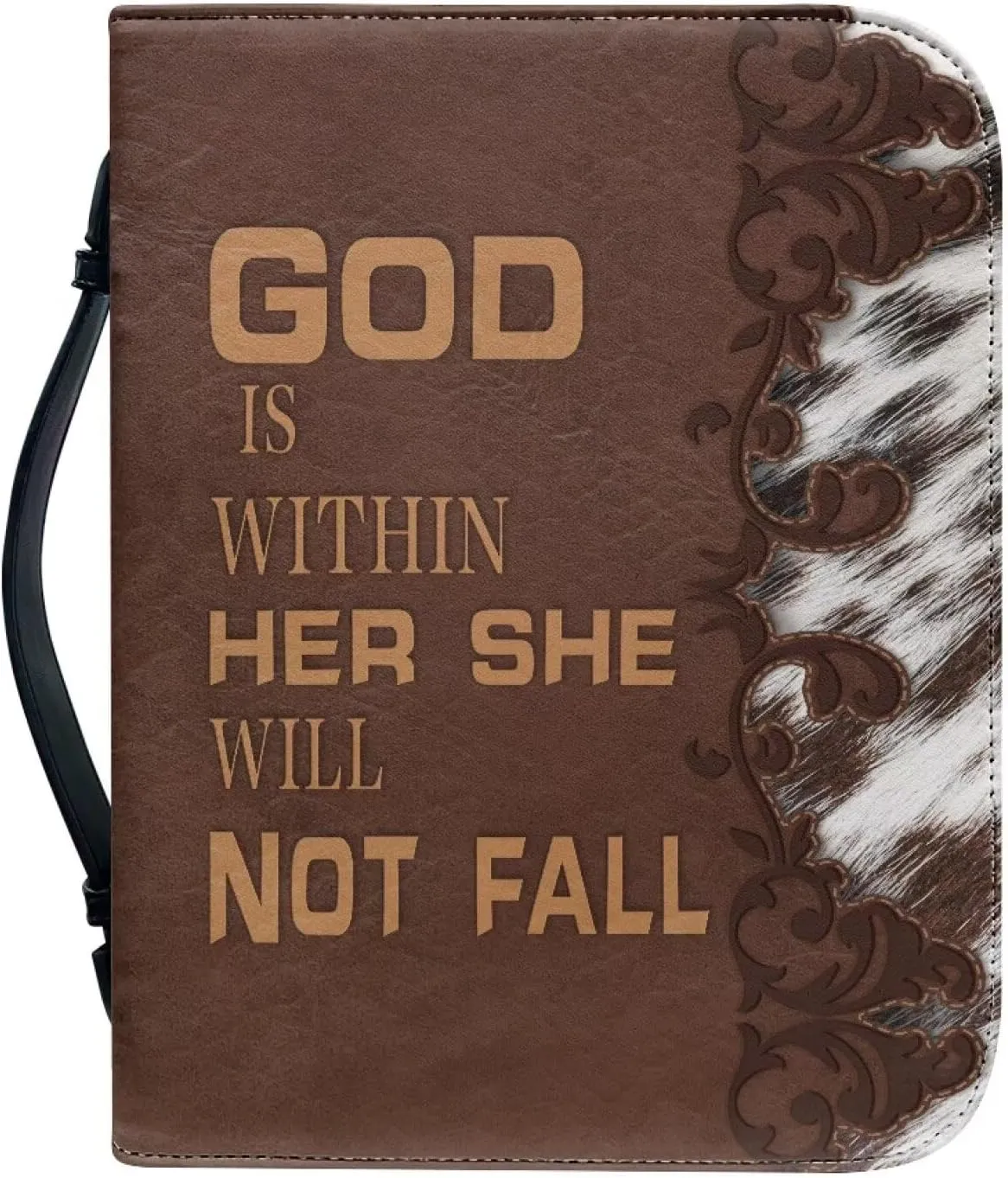 Bible Cover Large Bible Bags Bible Cover Case for Men and Women Large Bible Book Carrying Cases with Pockets & Handle