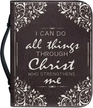 Bible Cover Large Bible Bags Bible Cover Case for Men and Women Large Bible Book Carrying Cases with Pockets & Handle