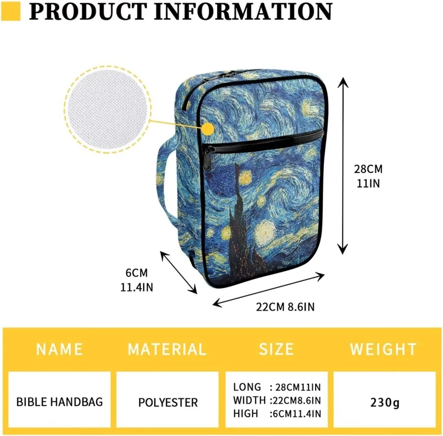 Bible Covers for Women Men Fashion Bible Bag for Pray Church Personalized Custom Handbag for Pens Cards Keys Gifts