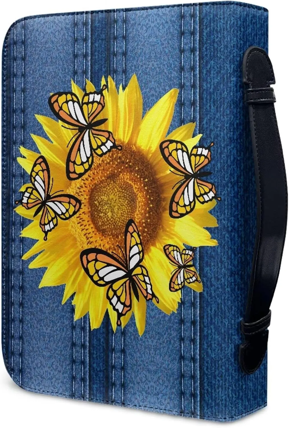 Bible Covers for Women PU Leather, Dustproof Church Bags for Girls Water Resistant Bible Case with Bookmarks