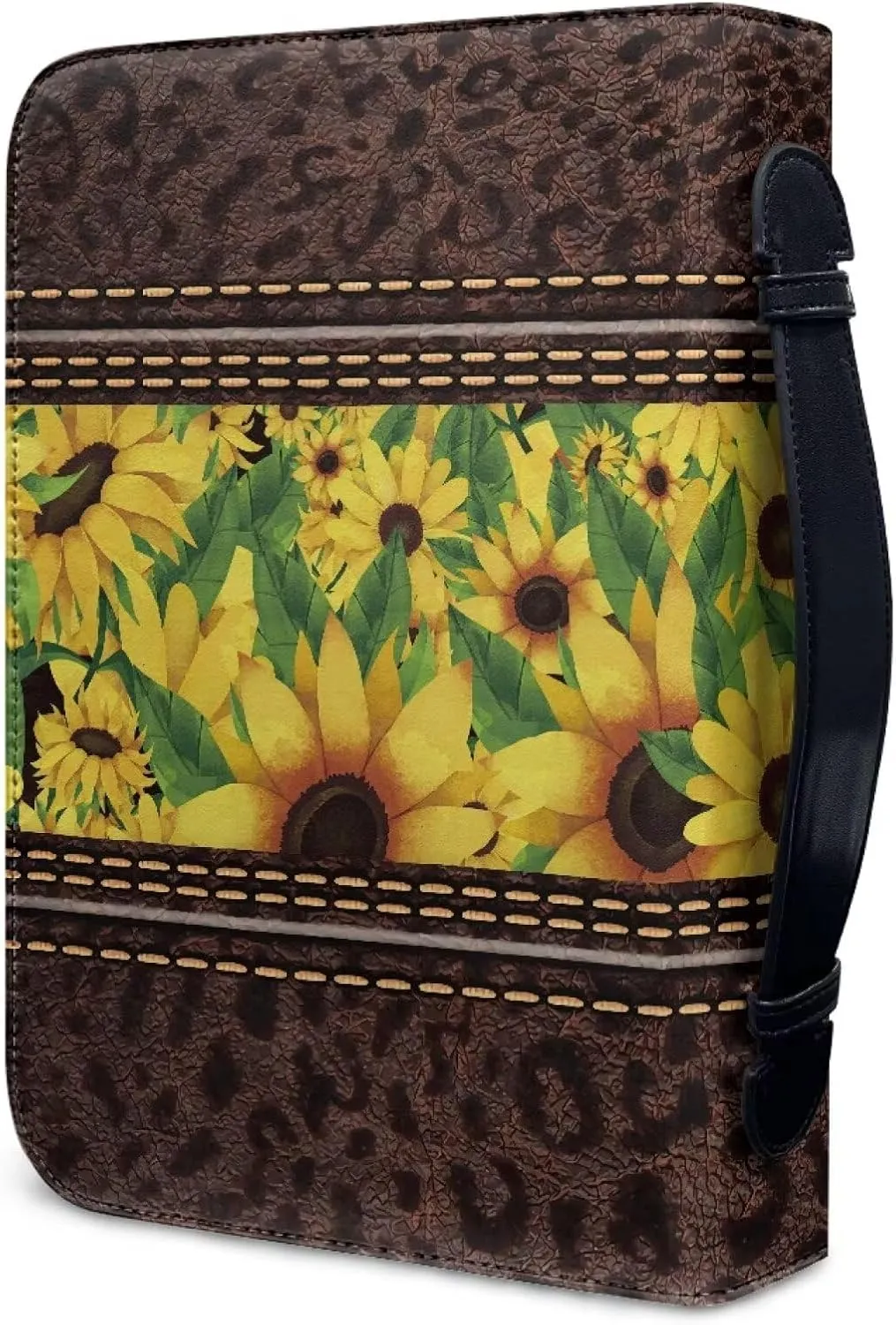Bible Covers for Women PU Leather, Dustproof Church Bags for Girls Water Resistant Bible Case with Bookmarks
