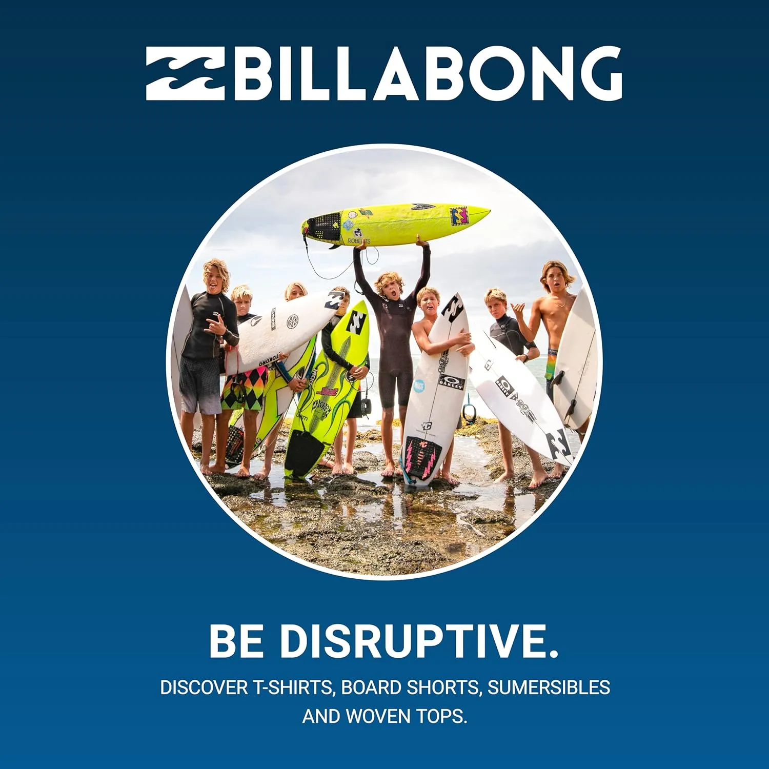 Billabong Boys' Elastic Waist Pull-on Shorts